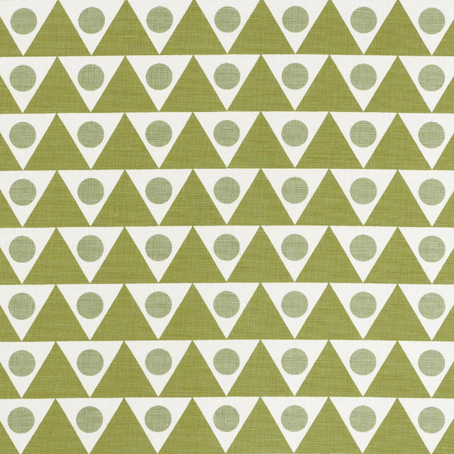 Schumacher Pennant Green Fabric