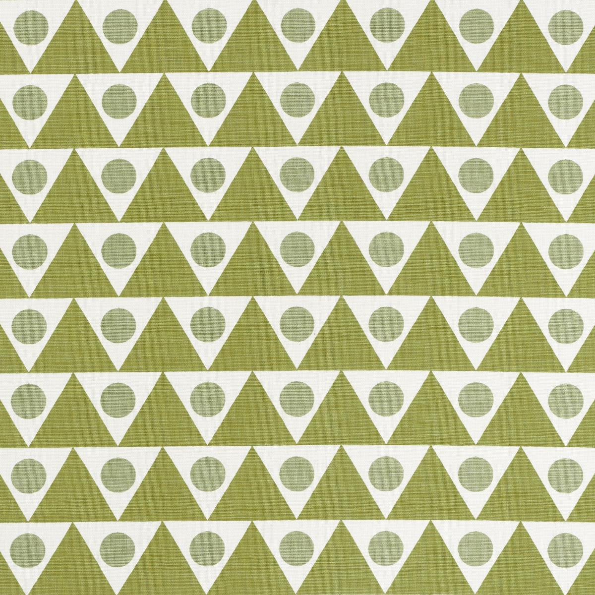 Schumacher Pennant Green Fabric