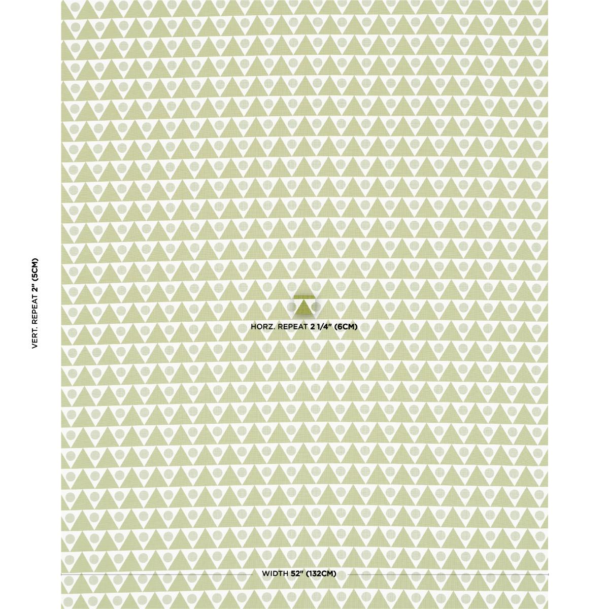 Schumacher Pennant Green Fabric