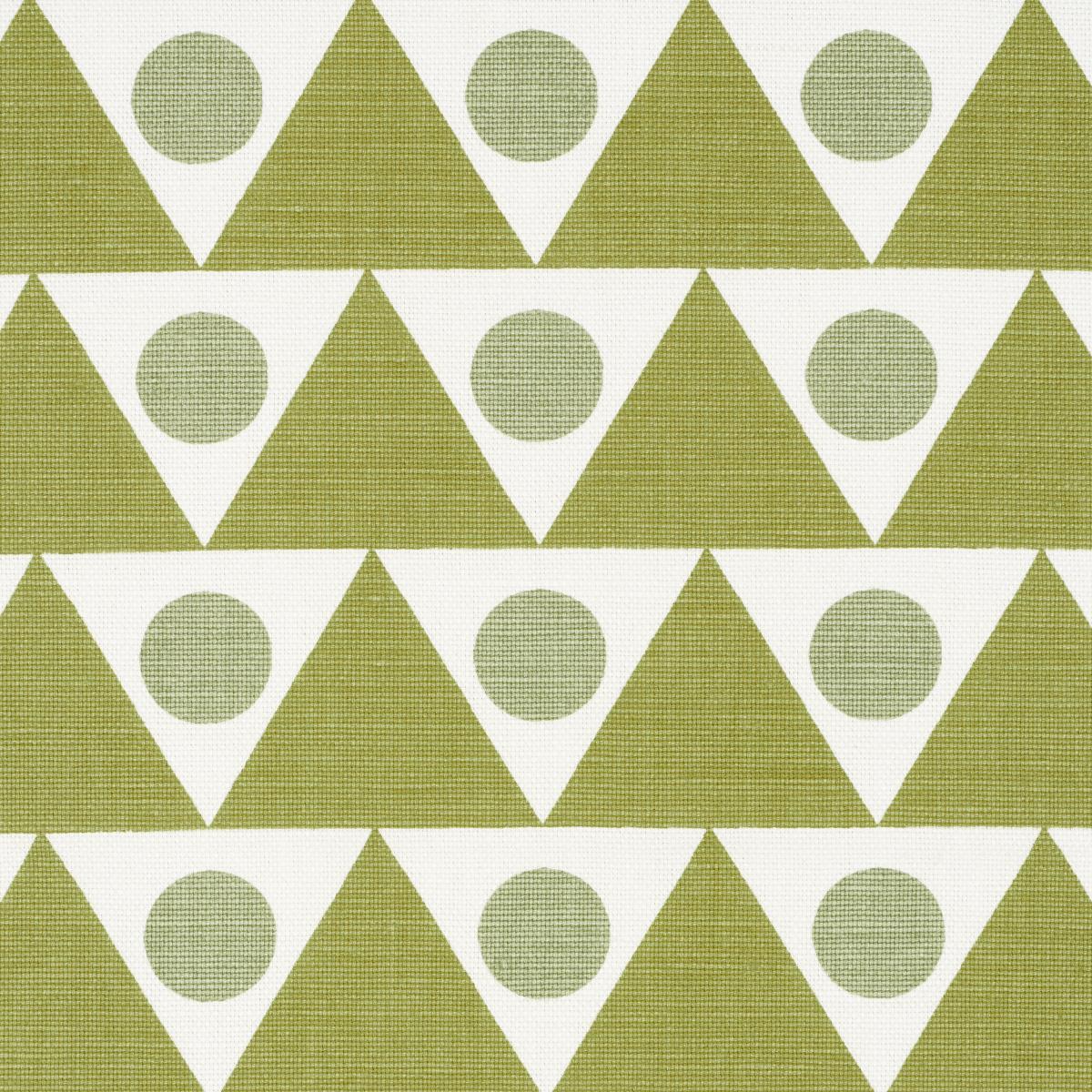 Schumacher Pennant Green Fabric