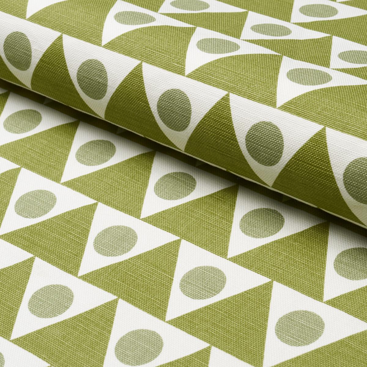 Schumacher Pennant Green Fabric