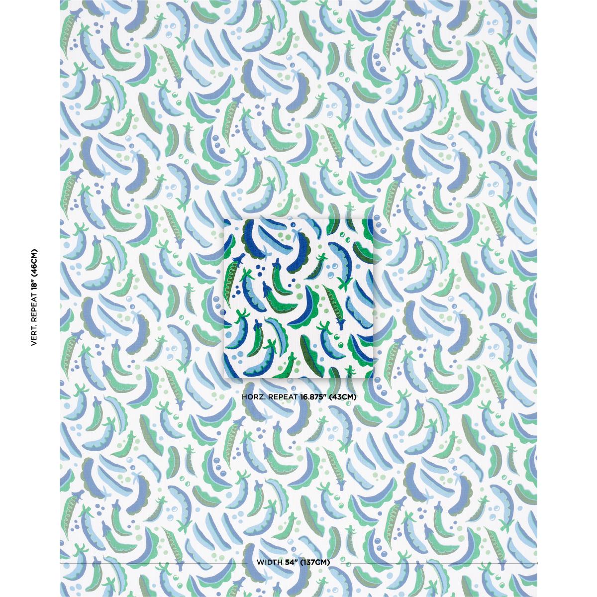 Schumacher Sugar Ann Indoor/Outdoor French Blue Fabric