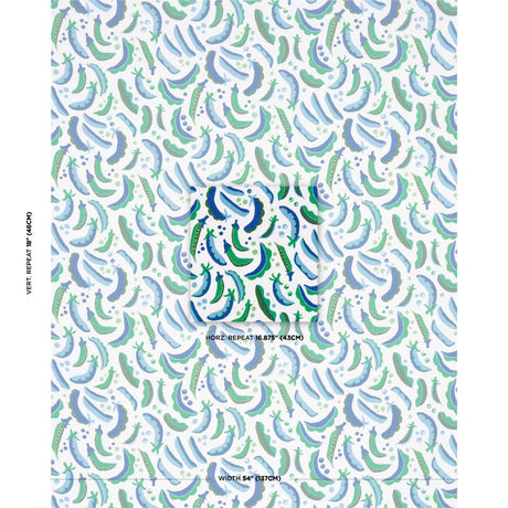 Schumacher Sugar Ann Indoor/Outdoor French Blue Fabric