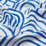 Schumacher Backdrop X Schumacher New Beat Bright Blue Fabric