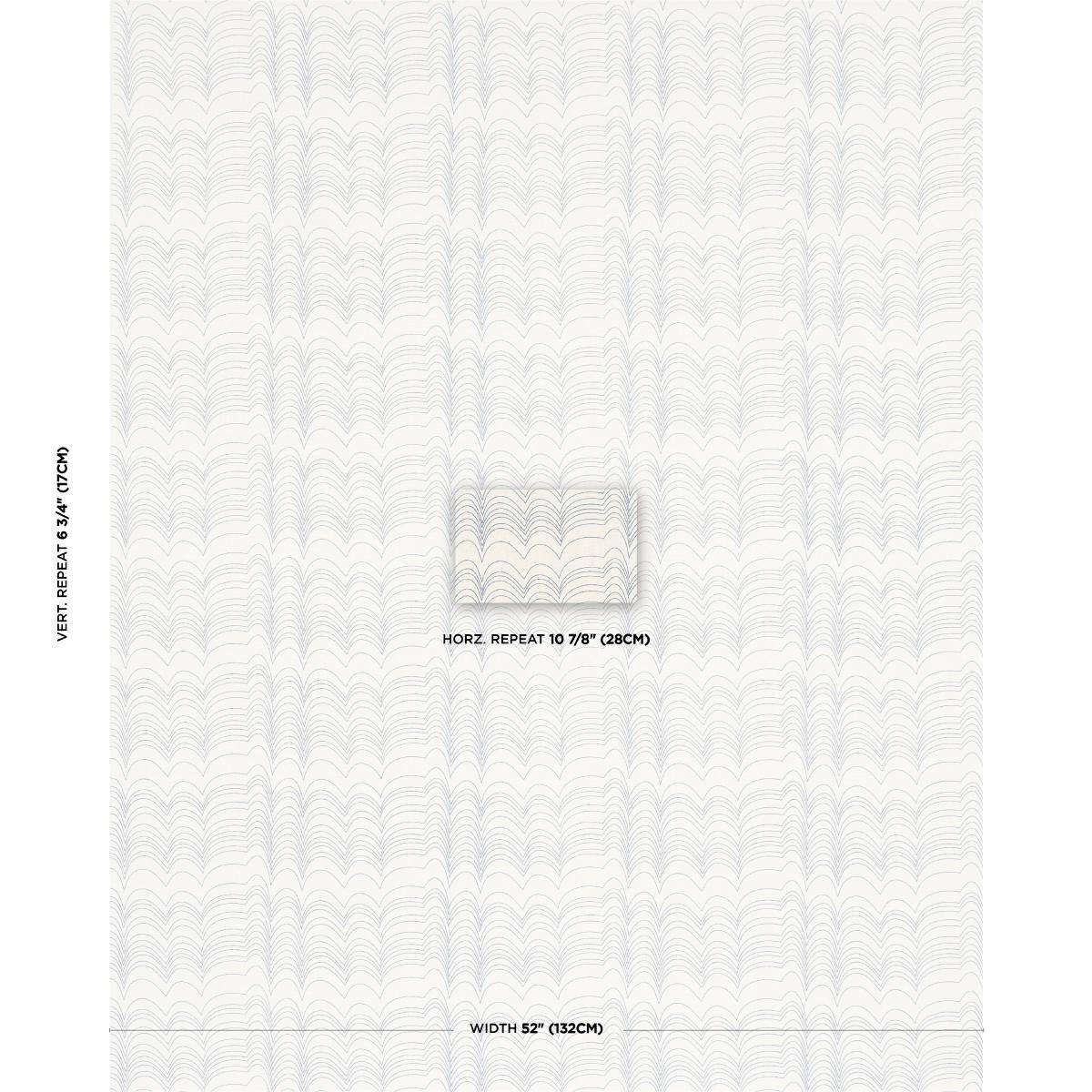 Schumacher Richter Linen Print Blue Fabric