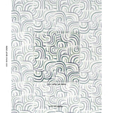 Schumacher Backdrop X Schumacher New Beat Blue & Green Fabric