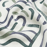 Schumacher Backdrop X Schumacher New Beat Blue & Green Fabric