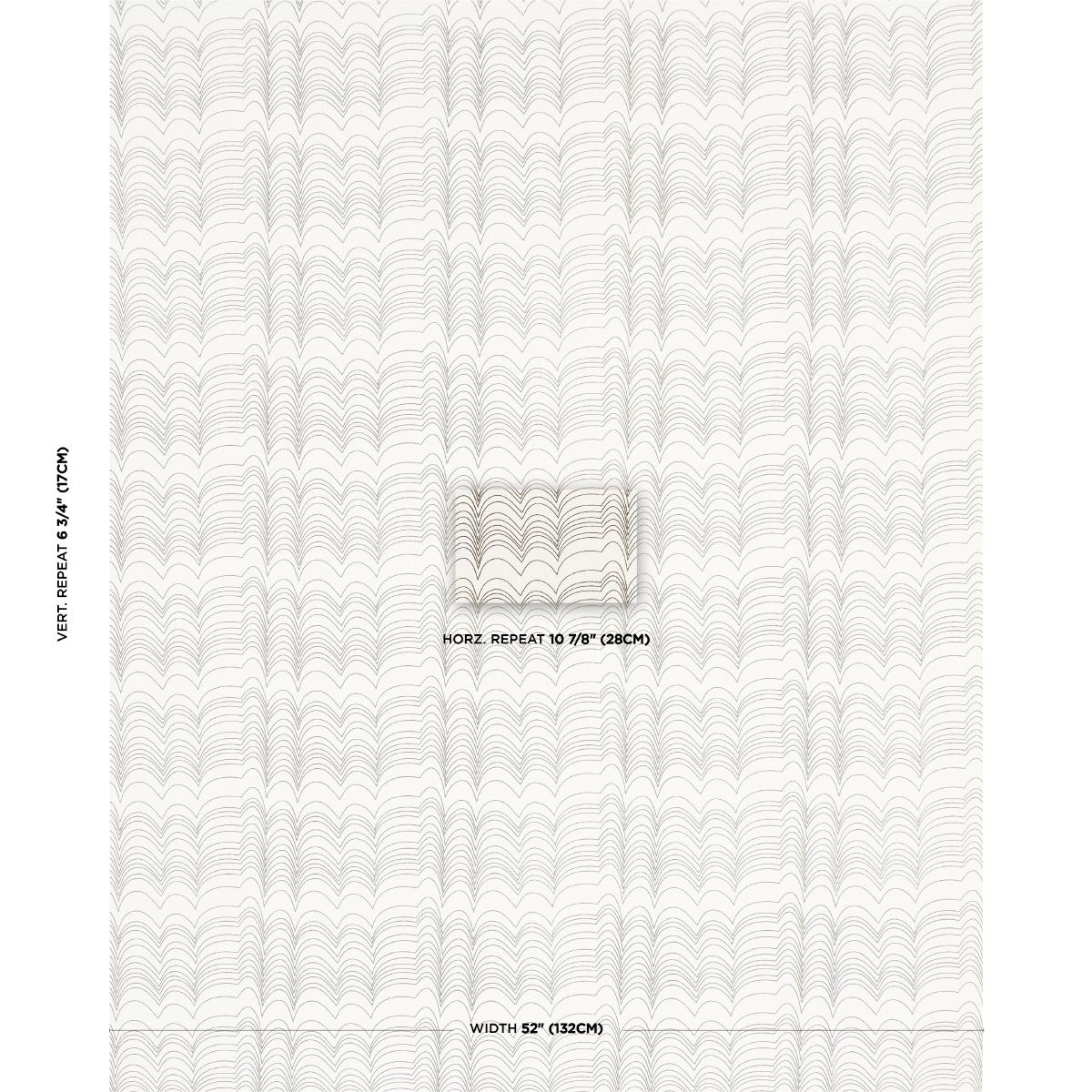 Schumacher Richter Linen Print Black Fabric