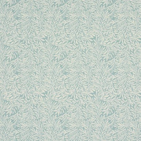 Schumacher Willow Leaf Aqua Wallpaper