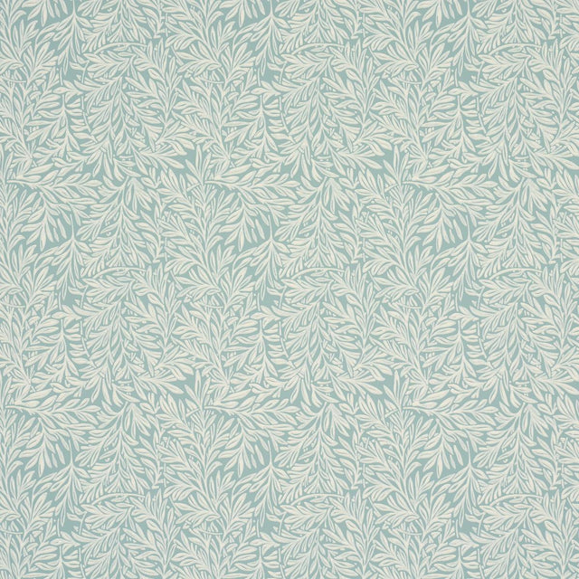 Schumacher Willow Leaf Aqua Wallpaper