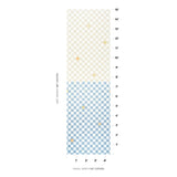 Schumacher Backdrop X Schumacher Gambit Panel Sand & Soft Blue Wallpaper