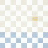 Schumacher Backdrop X Schumacher Gambit Panel Sand & Soft Blue Wallpaper