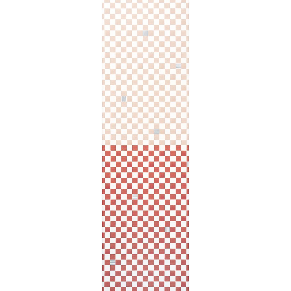 Schumacher Backdrop X Schumacher Gambit Panel Earthy Pink & Red Wallpaper