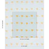 Schumacher Tulip Play Hand Block Print Ochre On Sky Fabric