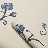 Schumacher Backdrop X Schumacher Rhinestone Cowboy Navy Wallpaper