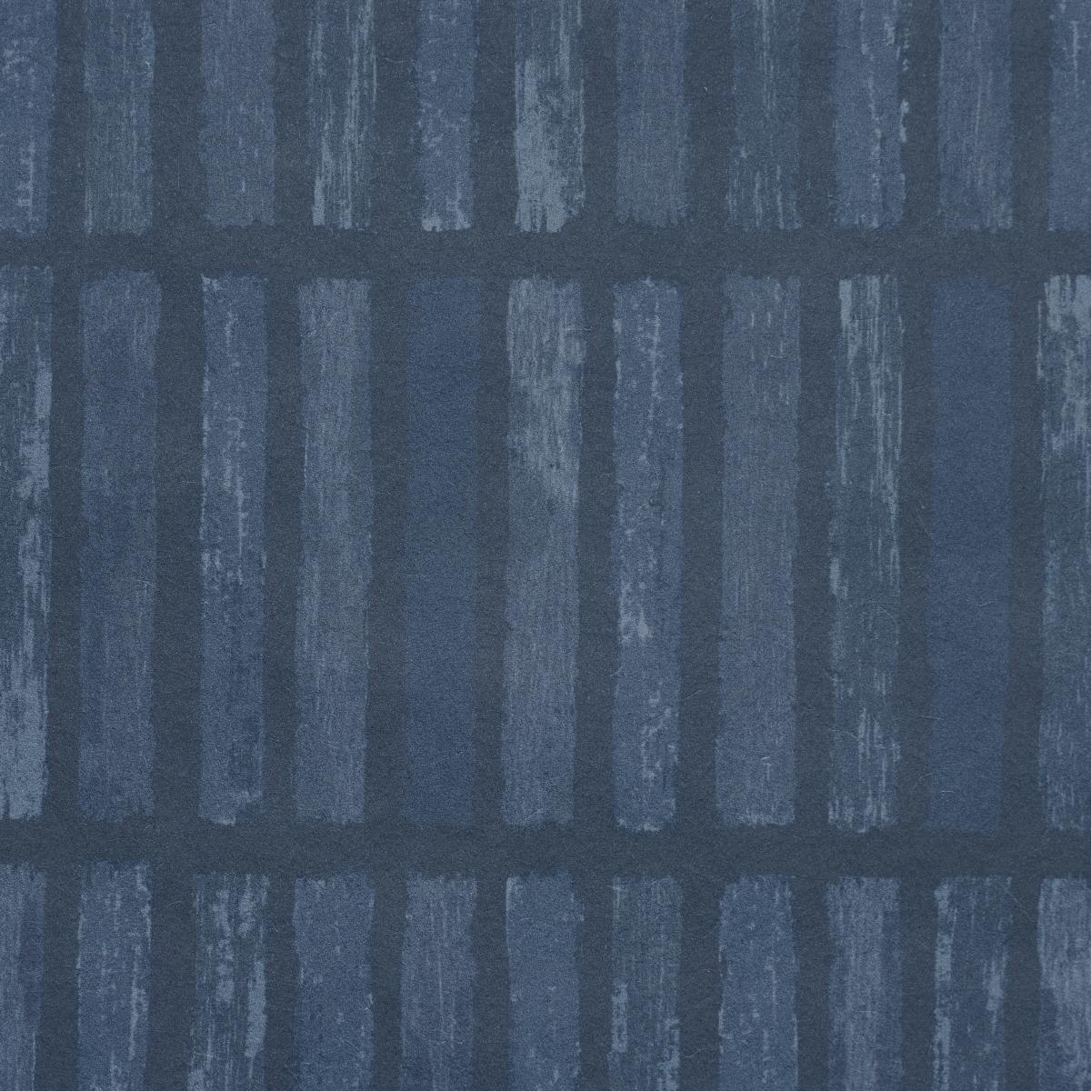 Schumacher Backdrop X Schumacher Wabi-Sabi Dark Blue Wallpaper