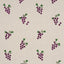 Schumacher Grapes Hand Block Print Purple On Natural Fabric