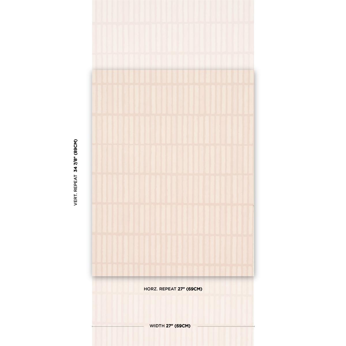 Schumacher Backdrop X Schumacher Wabi-Sabi Muted Pink Wallpaper