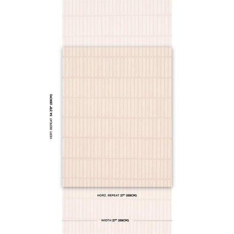 Schumacher Backdrop X Schumacher Wabi-Sabi Muted Pink Wallpaper