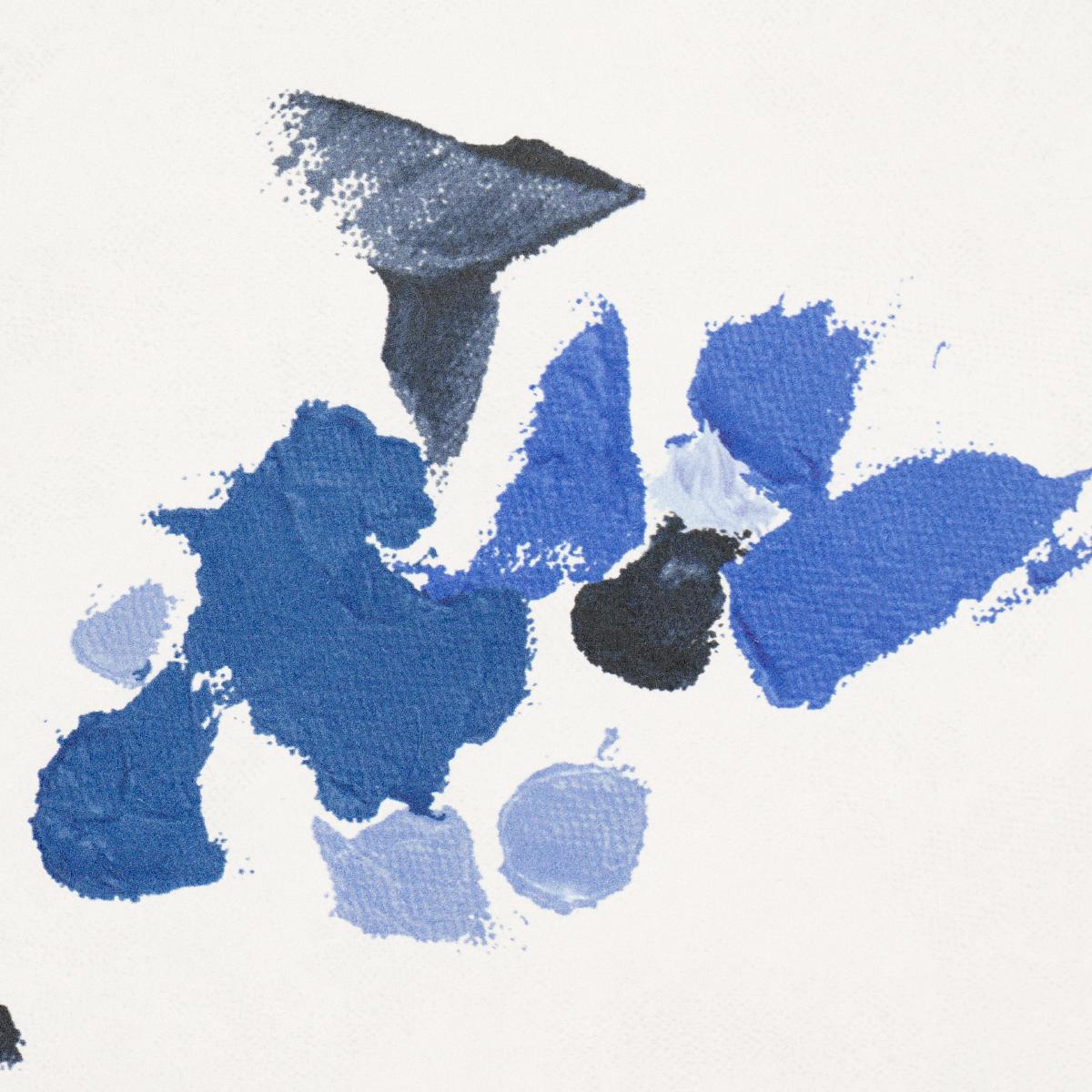 Schumacher Backdrop X Schumacher Fairfarren Clean Blue Wallpaper