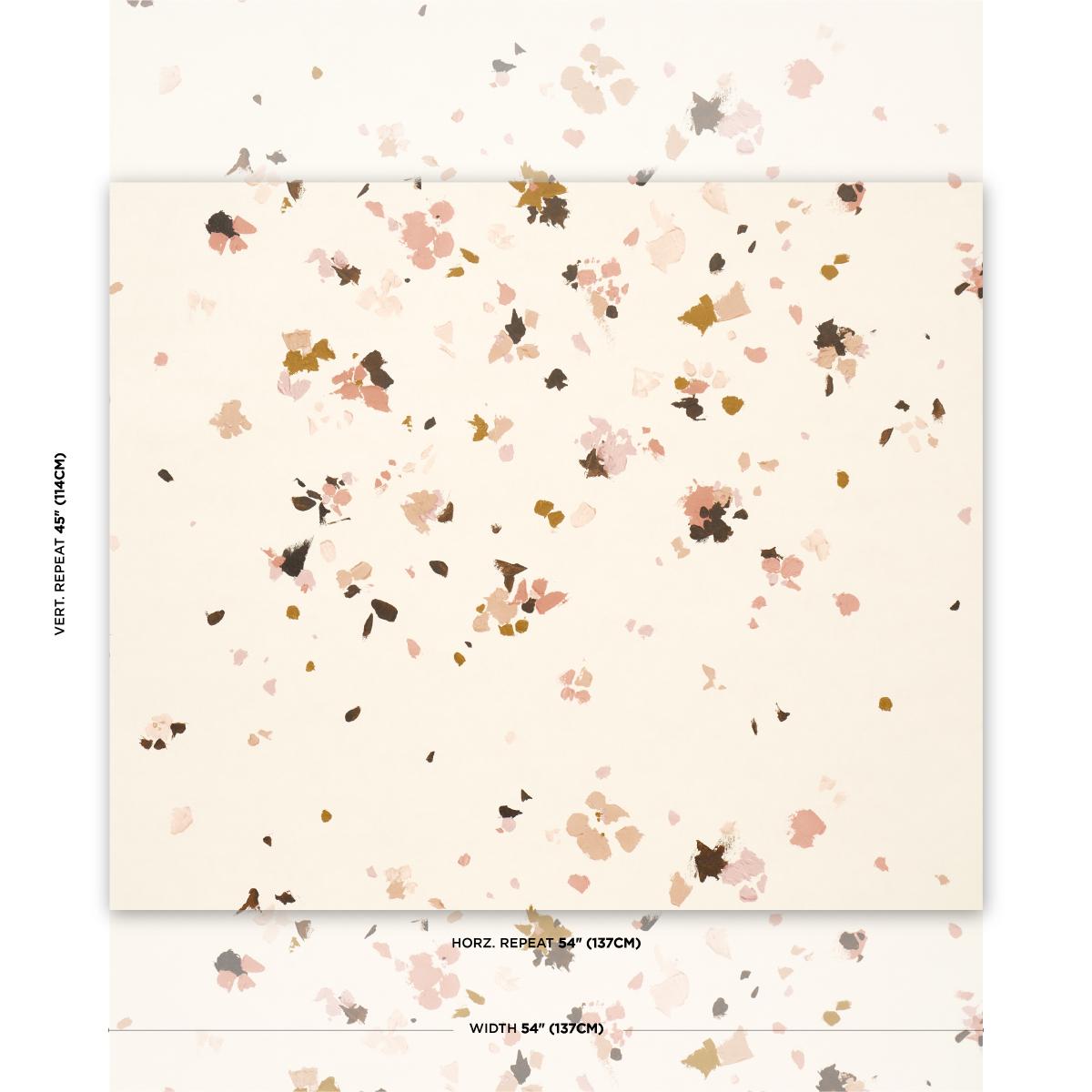 Schumacher Backdrop X Schumacher Fairfarren Warm Pink Wallpaper