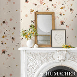 Schumacher Backdrop X Schumacher Fairfarren Warm Pink Wallpaper
