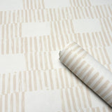 Schumacher Field Sand Wallpaper