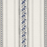 Schumacher Serena Stripe Blue Wallpaper