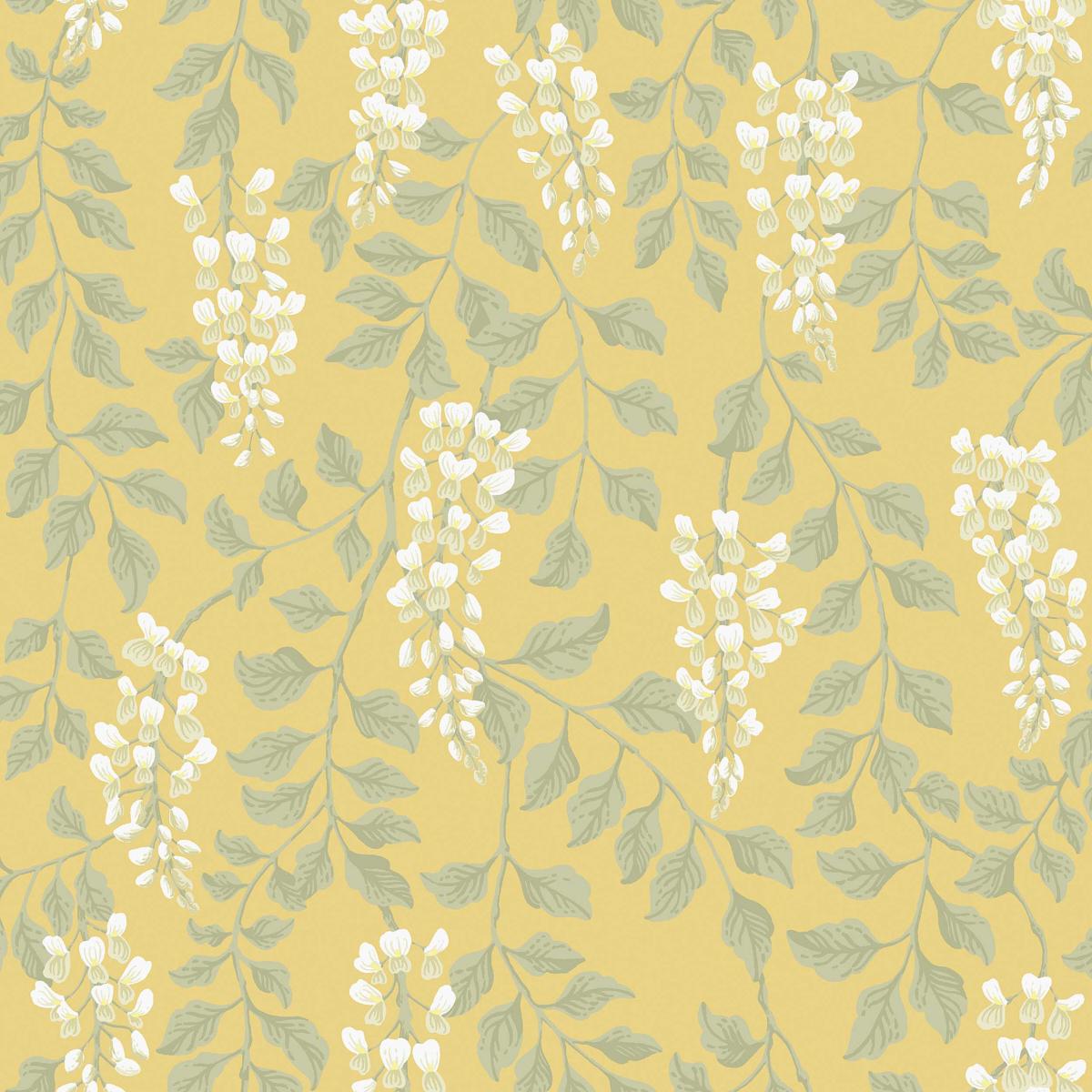 Borastapeter Blregn Yellow Wallpaper