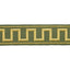 Schumacher Olive Greek Key Embroidered Tape