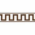 Schumacher Brown Greek Key Embroidered Tape