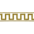 Schumacher Gold Greek Key Embroidered Tape