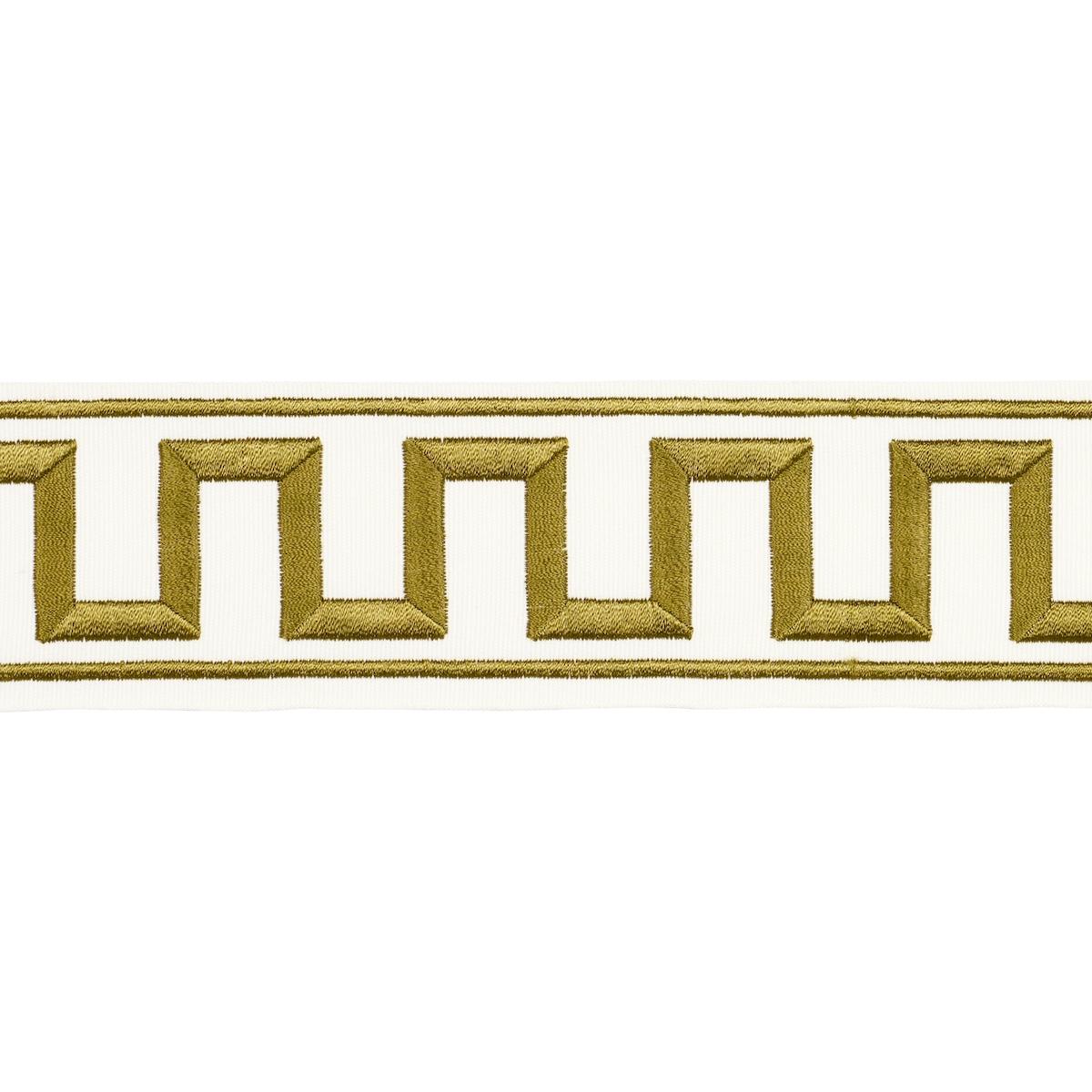 Schumacher Gold Greek Key Embroidered Tape