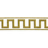 Schumacher Gold Greek Key Embroidered Tape
