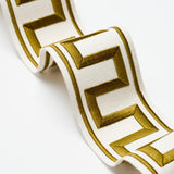 Schumacher Gold Greek Key Embroidered Tape