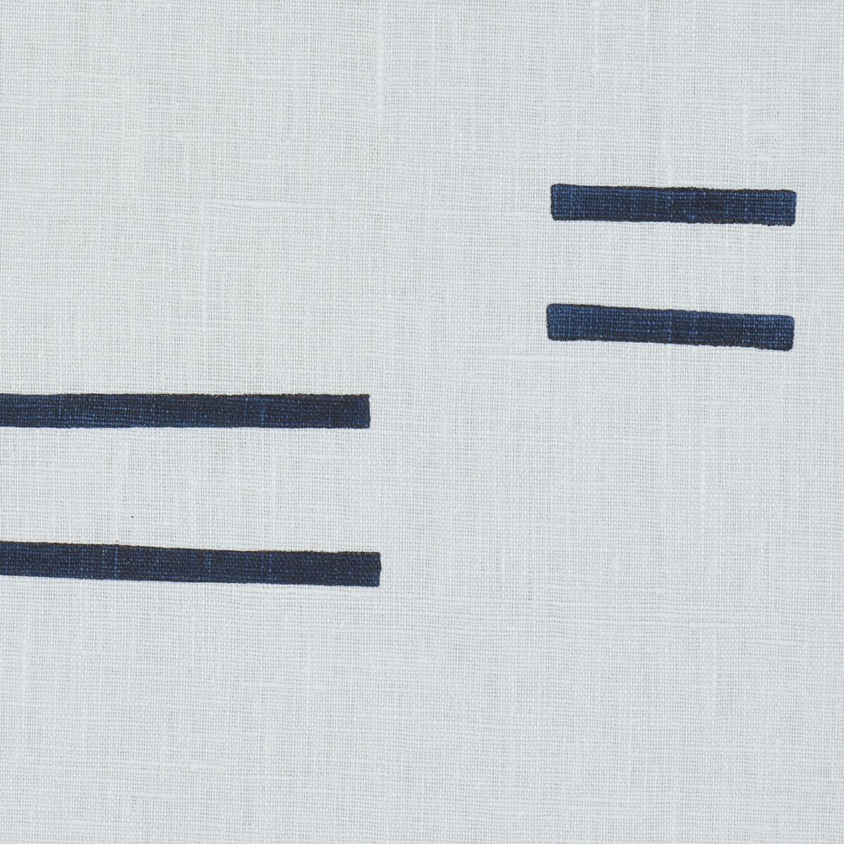 Schumacher Oaxaca Navy On Sky Fabric