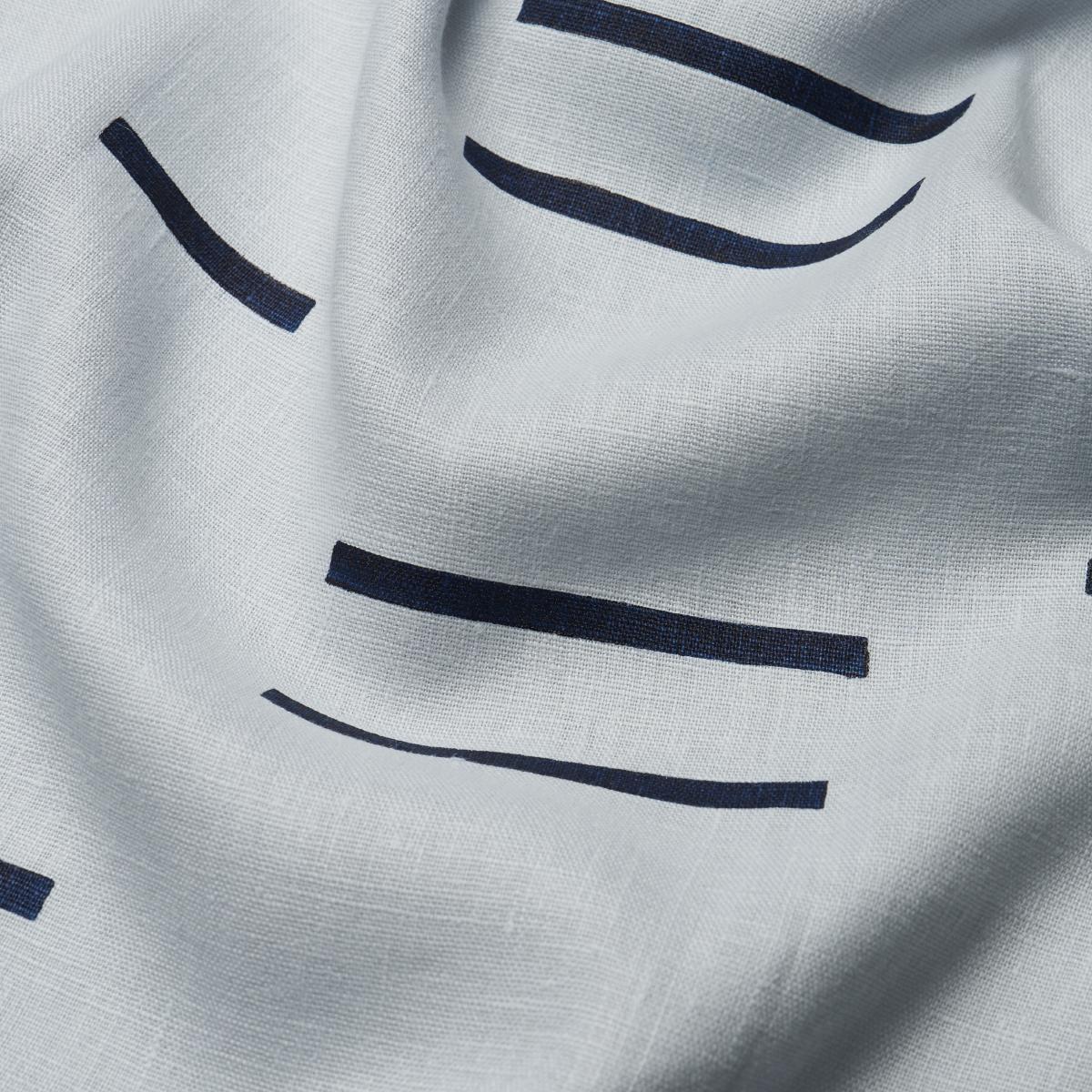 Schumacher Oaxaca Navy On Sky Fabric