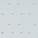 Schumacher Overlapping Triangles Navy And White On Sky Fabric