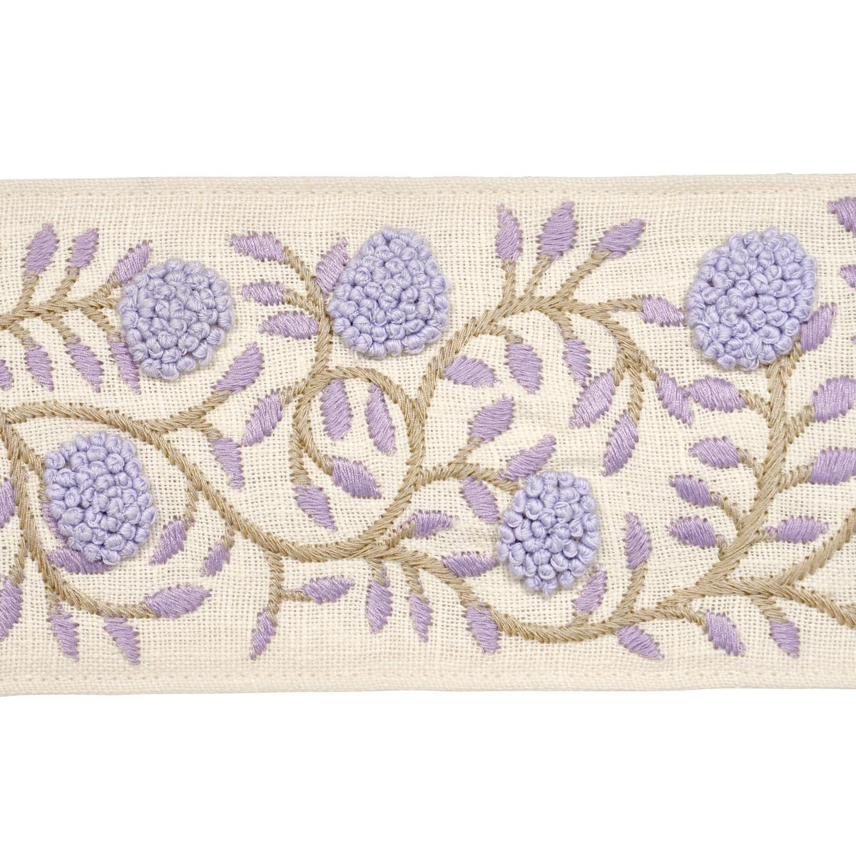 Schumacher Lilac & Cream Ashoka Tape