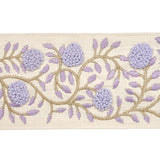 Schumacher Lilac & Cream Ashoka Tape