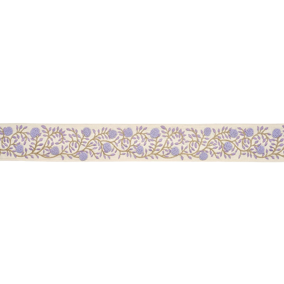 Schumacher Lilac & Cream Ashoka Tape