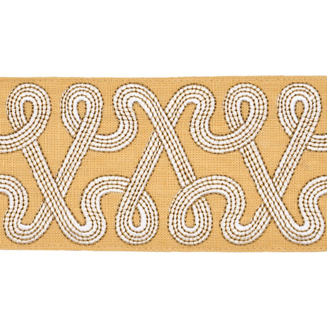 Schumacher Maize Freeform Embroidered Tape