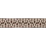 Schumacher Chocolate Freeform Embroidered Tape