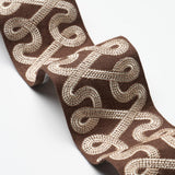 Schumacher Freeform Embroidered Tape Chocolate Trim