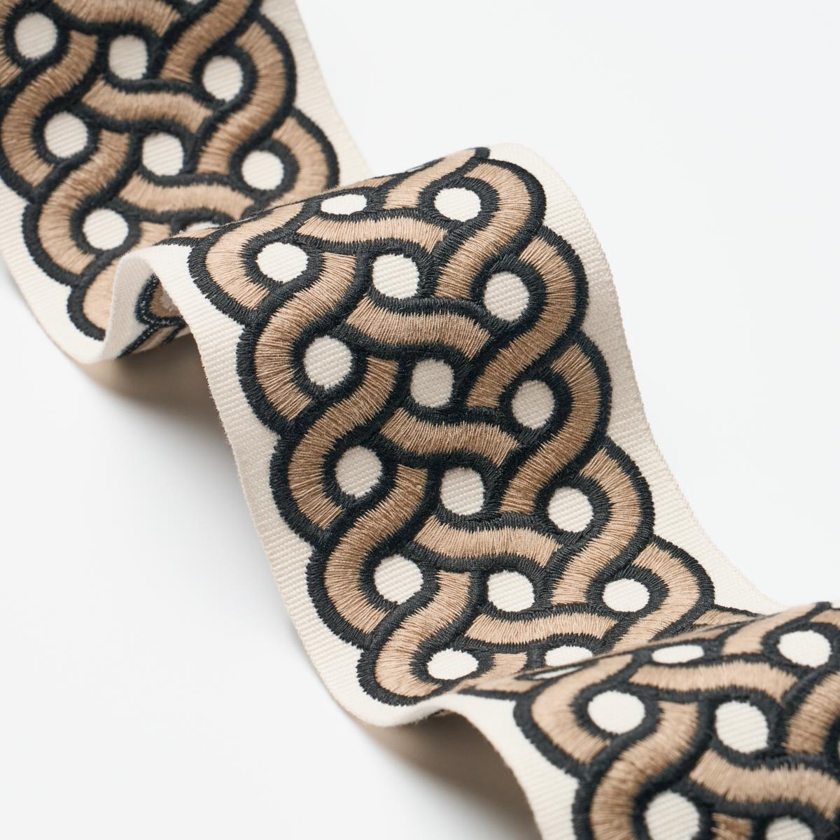 Schumacher Mandeville Tape Almond Trim