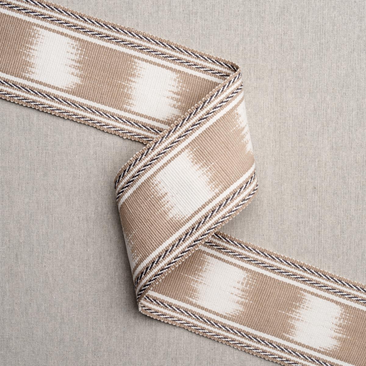Schumacher Banyan Ikat Tape Sand Trim