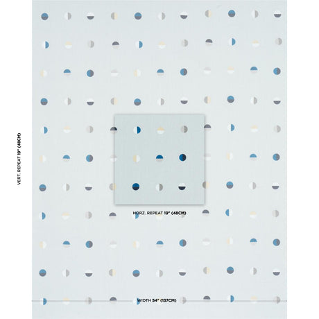 Schumacher Joshua Tree Multi On Sky Fabric