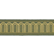 Schumacher Olive Arches Embroidered Tape Medium