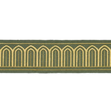 Schumacher Olive Arches Embroidered Tape Medium