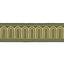 Schumacher Olive Arches Embroidered Tape Medium